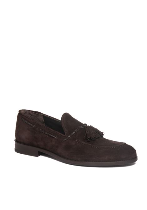 dark brown suede loafer JEROLD WILTON | 1161LIGHT-MOKA